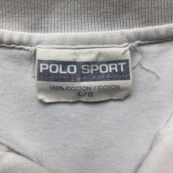 White Vintage Polo Sport 90’s Tee - Picture 4 of 4